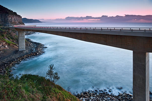 istock Sea Cliff Bridge at sunrise 522622145
