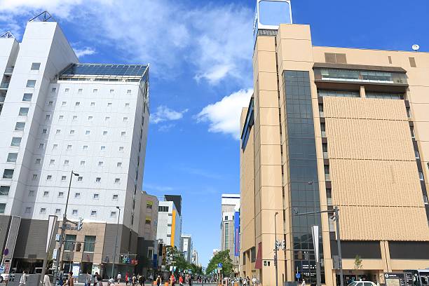 istock Asahikawa Station and shopping park 522623416