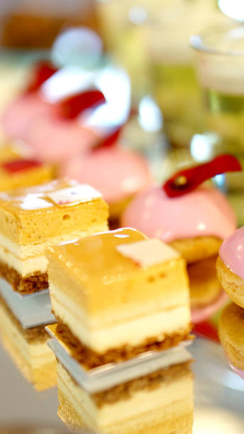 istock colouful dessert buffet, afternoon high tea 522624473