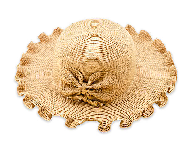 istock Vintage woman hat isolated on white background. 522624920