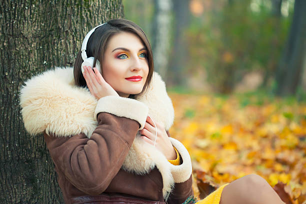 istock Young woman enjoying a music 522625477