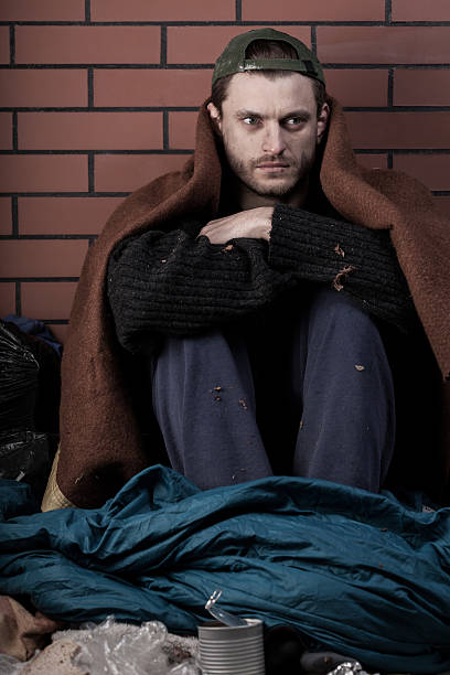 istock Man without home on the street 522626105