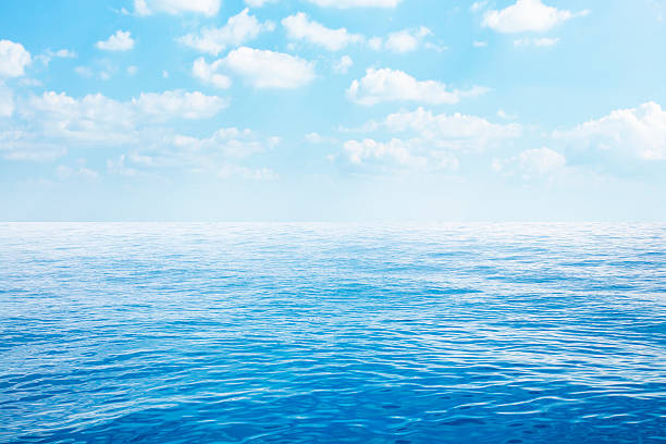 istock Beautiful seascape under blue sky with clouds 522626956