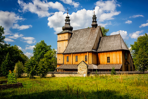 Old wooden church, Łososina Dolna, Malopolskie province, Poland