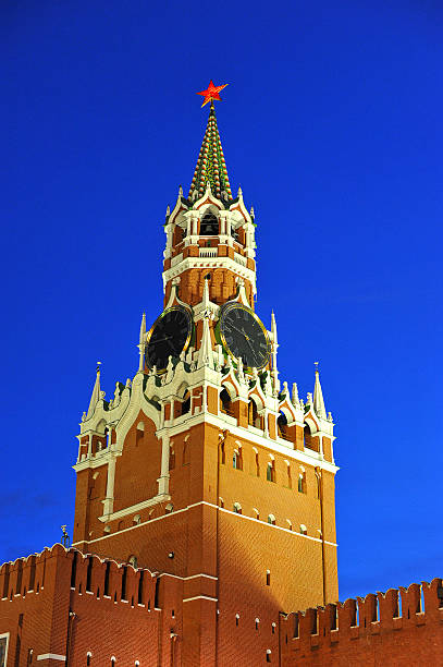 istock night Moscow Kremlin city at winter 522628164