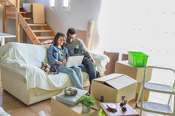istock Couple in their new home 522628356
