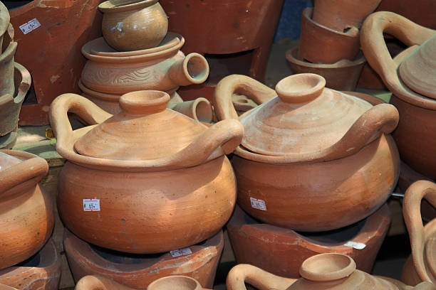 istock Thailand Ayutthaya Pottery on a market stall 522628816
