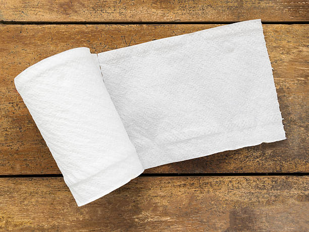 istock tissue paper on wood 522629296
