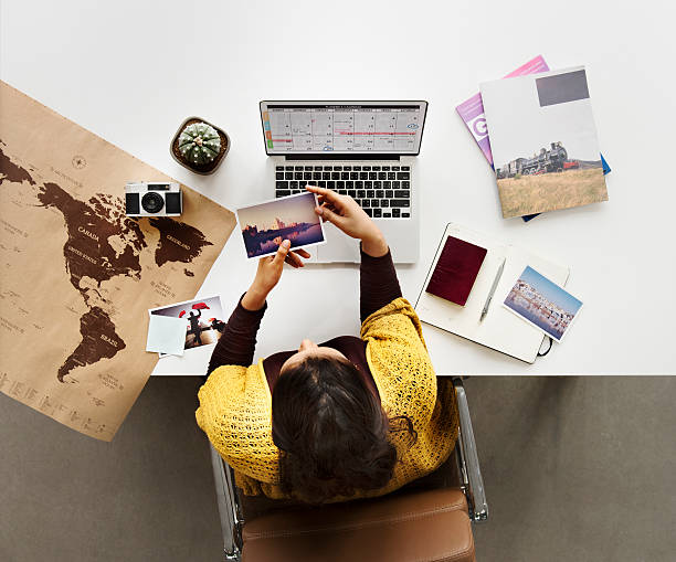 Woman Planning Schedule Trip Vacation Concept