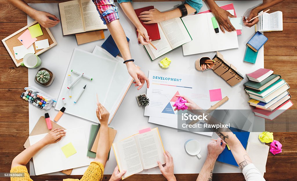 Brainstoming Gruoup of people Working Concept Creativity Stock Photo