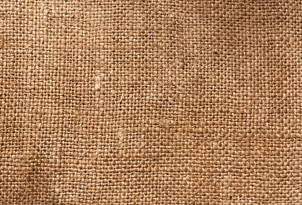 textura de tecido marrom saco - coffee bag burlap textured - fotografias e filmes do acervo