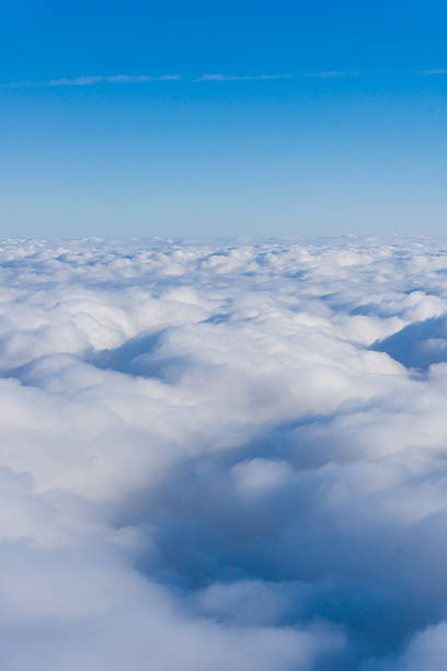 istock Clouds. view from the window of an airplane. cloudscape scenery 522632926
