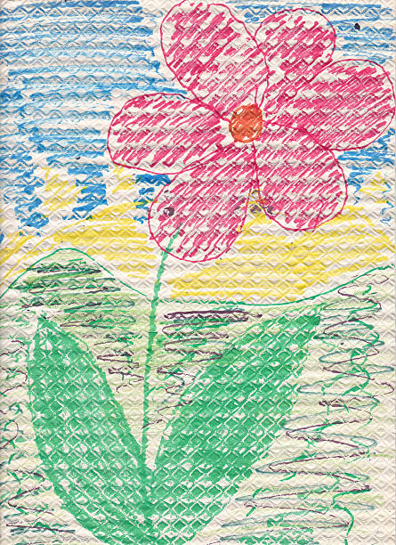 istock Illustration of flower during sunrise - original child illustration 522636510