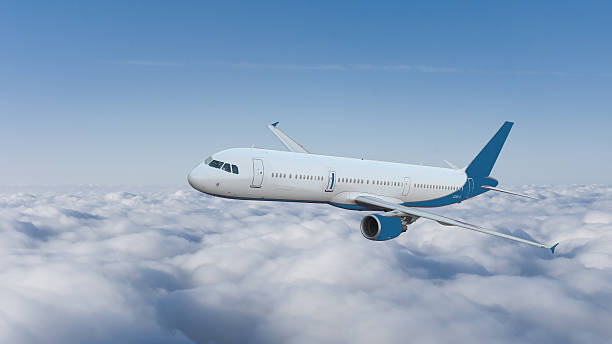 istock Airplane in the sky. Large passenger plane 522636644