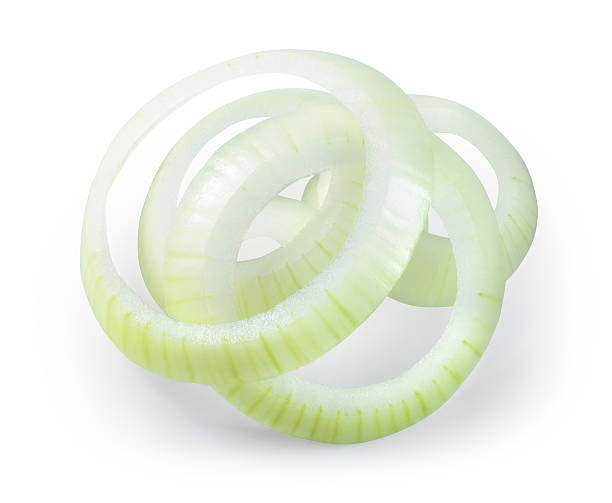 istock Onion slices isolated on white background. With clipping path. 522637732