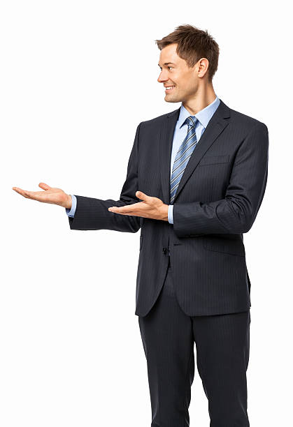 istock Smiling Businessman Giving Presentation 522640858