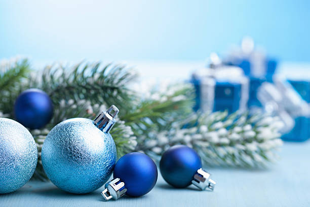 istock blue christmas gifts and decoration 522644599