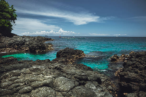 istock Pure water of ocean and rocks. Bali 522645780