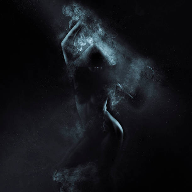 istock smokey sillhouette female ninja 522647538