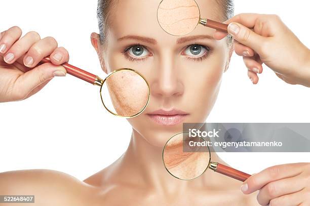 Beauty Concept Skin Aging Antiaging Procedures Rejuvenation Lifting Stock Photo - Download Image Now