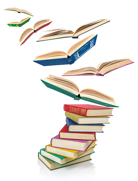 istock Big stack of old antique books isolated on white background 522651957