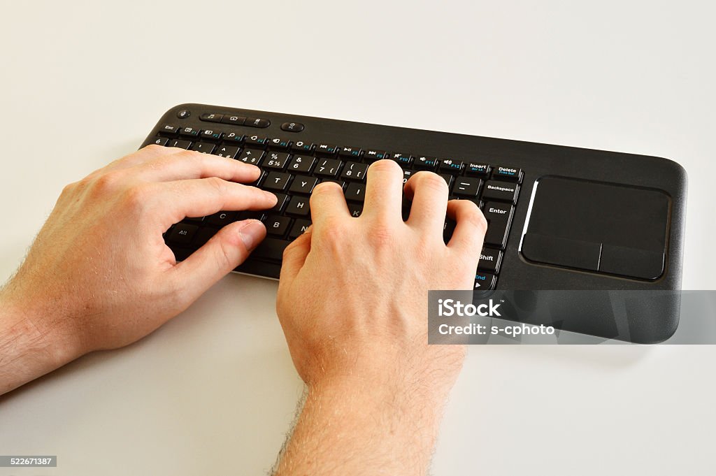 Keyboard (Click for more) Using Keyboard Adult Stock Photo