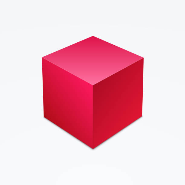 3 d cube isoliert auf weißem hintergrund - box white blank computer software stock-grafiken, -clipart, -cartoons und -symbole