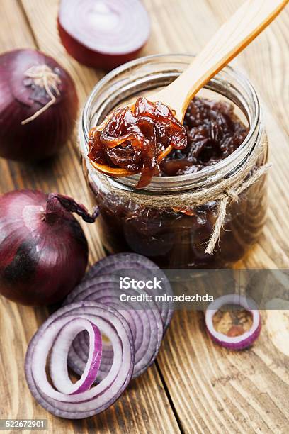 Onion Jam Stock Photo - Download Image Now - Canning, Crockery, Dessert Topping