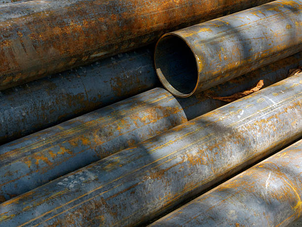 istock Close up of rusty old pipes 1 522673199