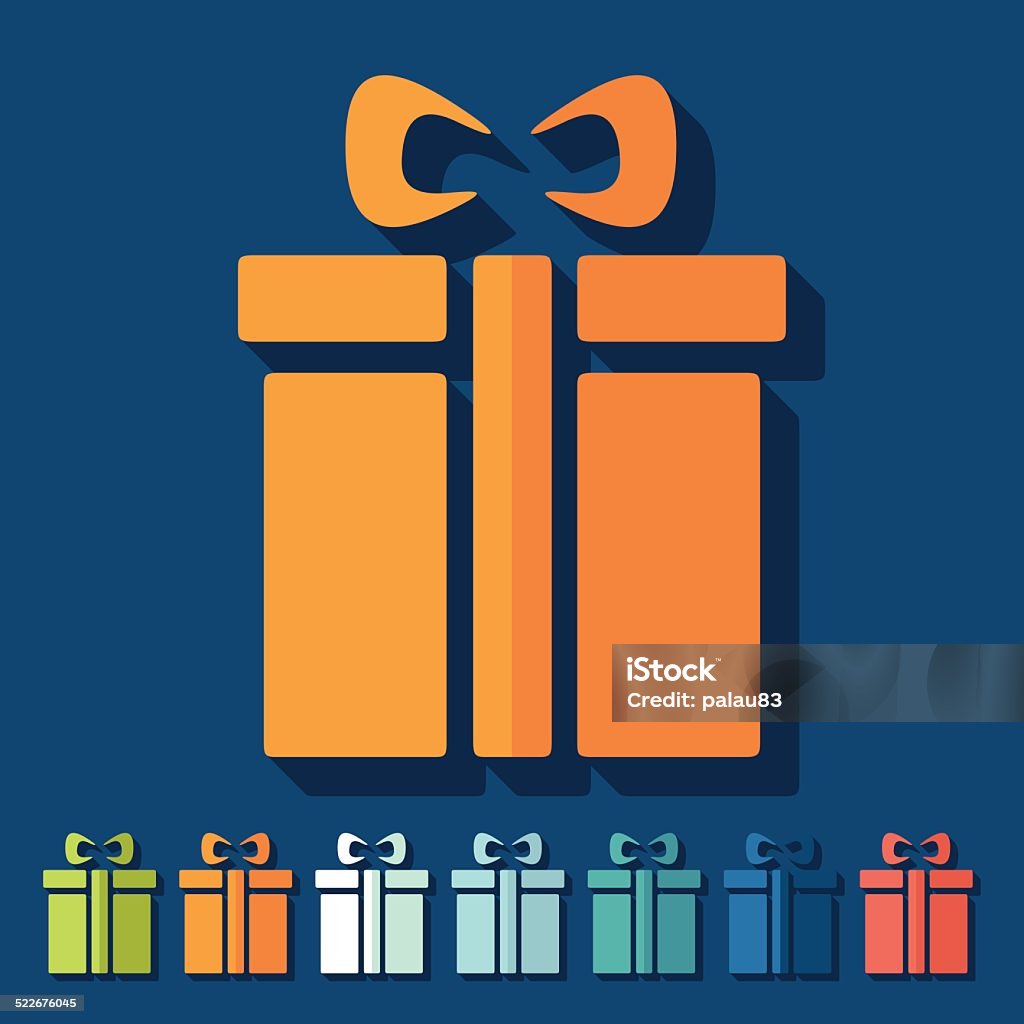 Gift Box Abstract Flat Design Gift Box Stock Illustration - Download Image Now - Abstract ...