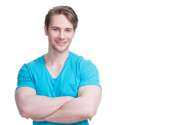 istock Portrait of young happy man. 522690275
