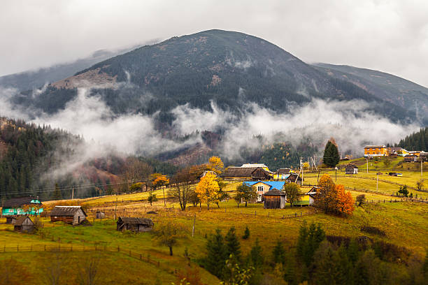 istock global warming. mountain landscape. Clouds and fog 522696131