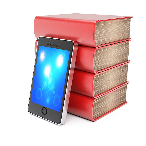 istock Stack of books and smartphone 522696823