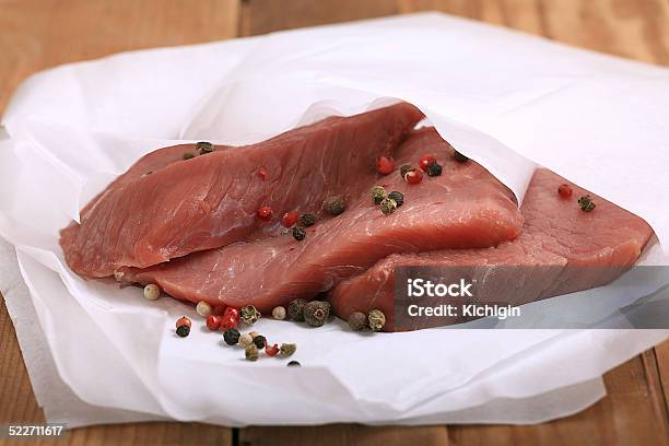 Fresh Meat Tenderloin On The Old Wooden Background Stock Photo - Download Image Now - Backgrounds, Beef, Dinner