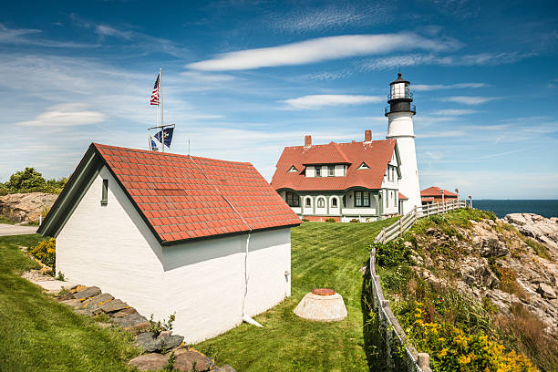 istock lighthouse on Portland - maine 522711641