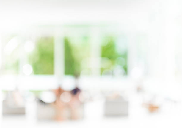blur image of living room