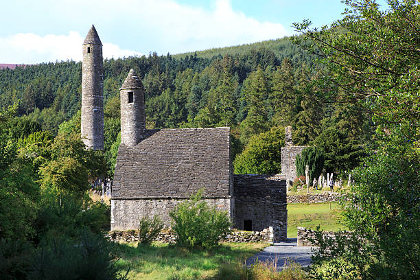 istock Church of St. Kevin and round tower 522712521