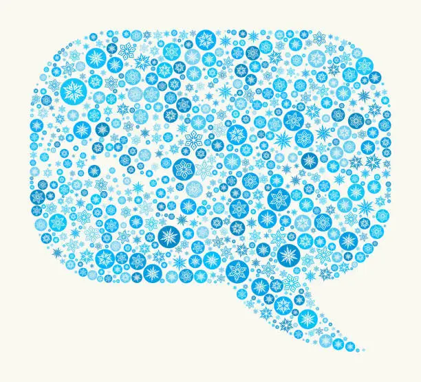 Vector illustration of Speech Bubble on White Background