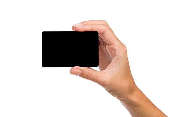 istock Black card in woman's hand 522714299