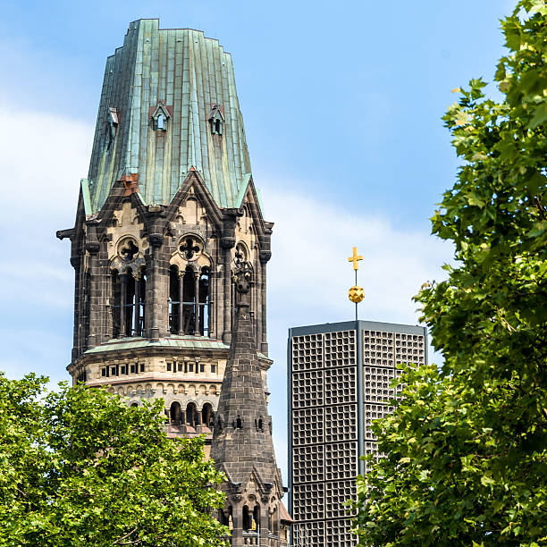 Kaiser Wilhelm Memorial Church destroyed in the 2nd WW. Berlin, Germany.