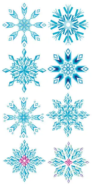 Vector illustration of Snowflakes