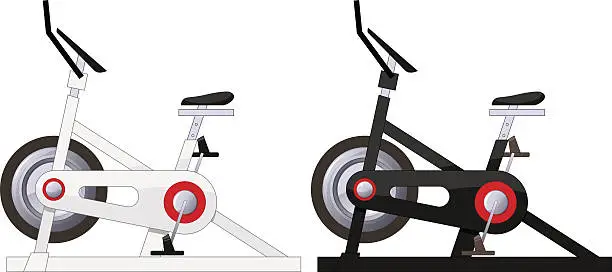 Vector illustration of Exercise bike