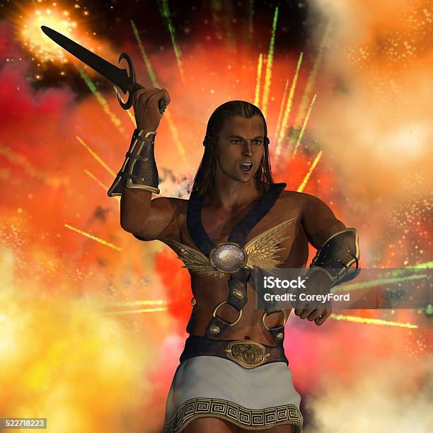 Atlas God Of War Stock Photo - Download Image Now - Adult, Adults Only, Anger