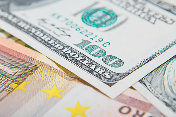 istock Two leading hard currencies - US Dollar and Euro 522724736
