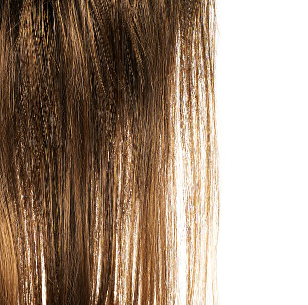 istock Hair fragment over the white 522727372