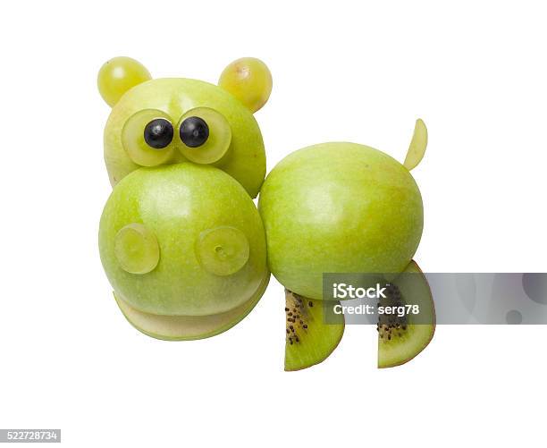 Hippo Made Of Fruits Stock Photo - Download Image Now - Animal, Apple -  Fruit, Caricature - iStock