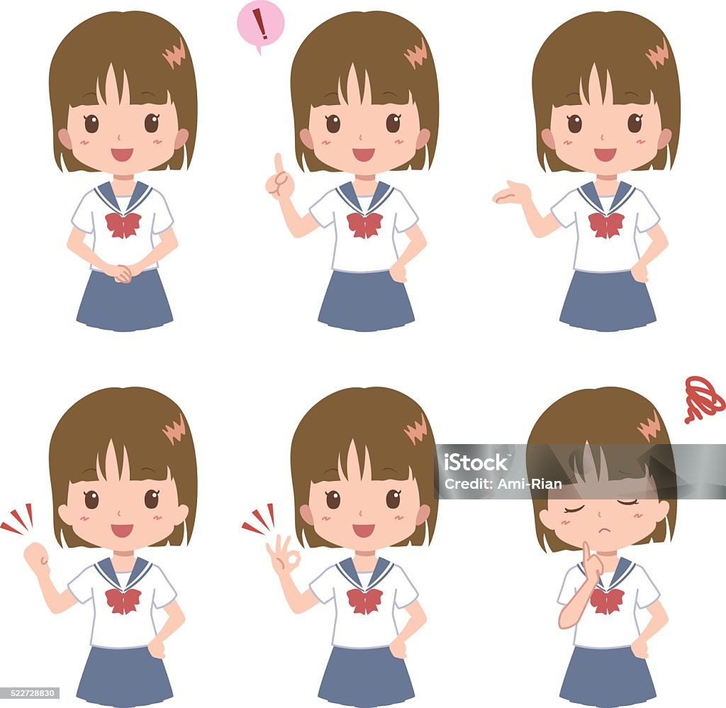 girl pose the cute simple style girl Child stock vector