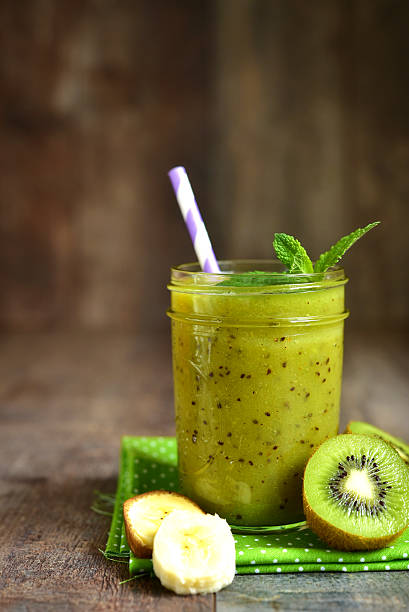 istock Kiwi and banana smoothie. 522729566