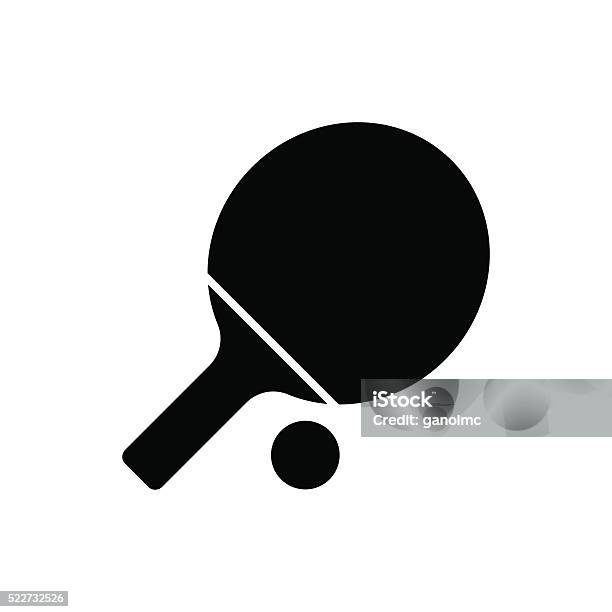 Two Red Pingpong Paddles And White Ball On White Ground Stock