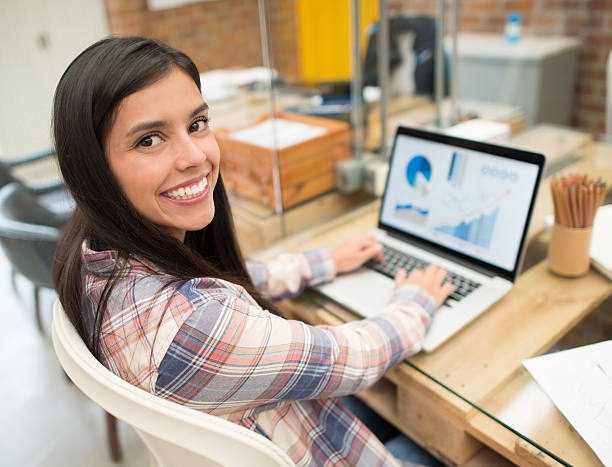 istock Graphic designer working online at the office 522733344
